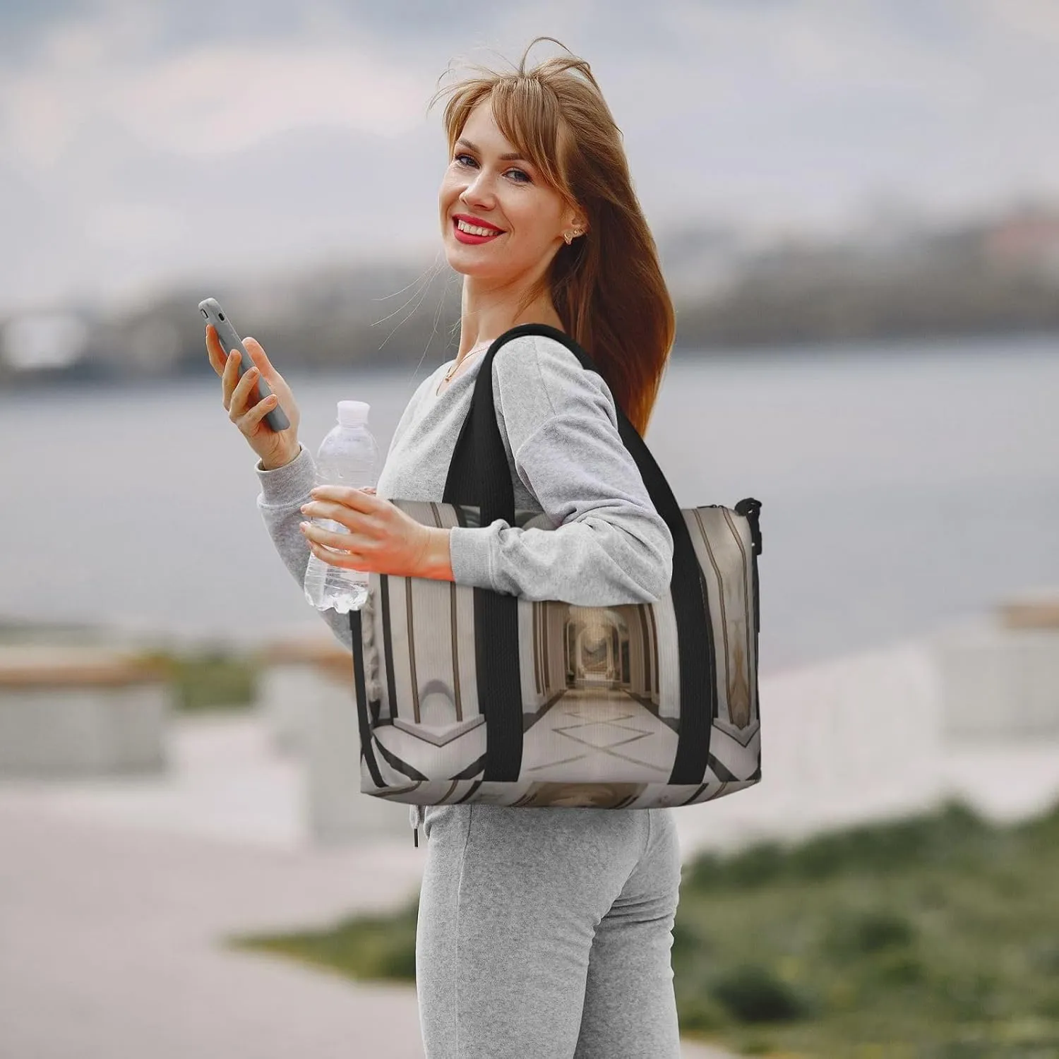 Marble Mural Travel Duffel Bag Carry On Tote Bags For Men,Weekender Overnight Bag,Sports Tote Gym Bag