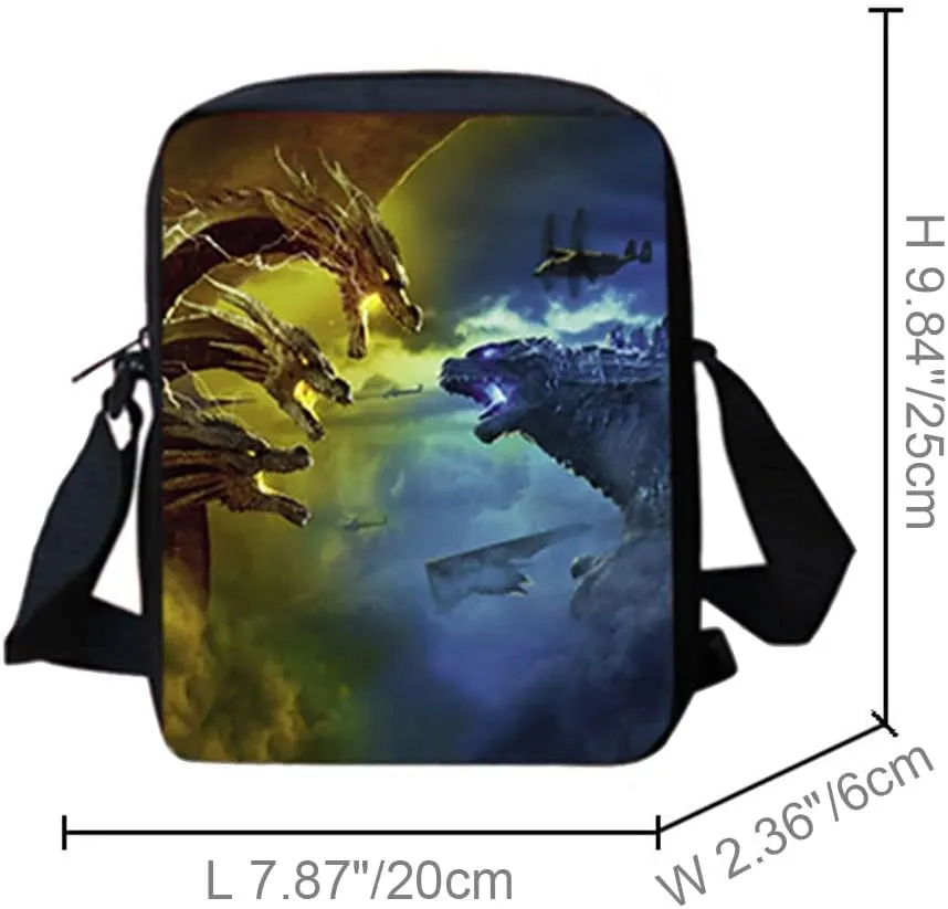 MATMO Dinosaur Backpack and Lunch Bag Set for Boys, Shoulder Bag, Pencil Case (Set 22-12)