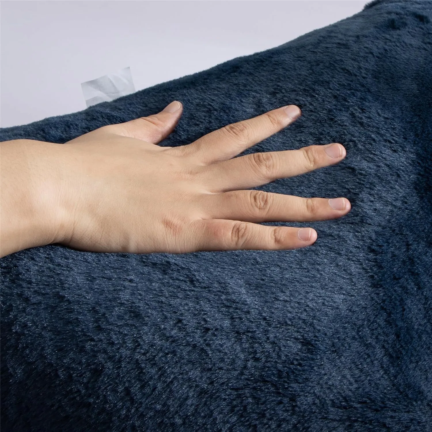 Meeting Story Reading Pillow Adult Backrest with Arms, Back Pillow Support for Sitting Up in Bed Chair Pillow Reading & Bed Rest Pillows (Dark Blue,Large)