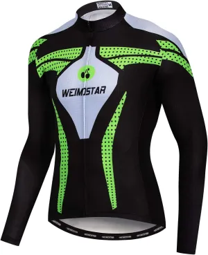 Men's Cycling Jersey Long Sleeve Sports Wear Bicycle Cycle Bike Shirt Top
