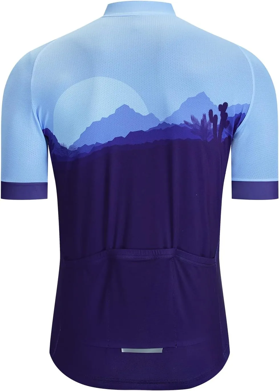 Men's Cycling Jersey Short Sleeve MTB Mountain Road Bike Shirt Summer Biking Top with 3 Rear Pockets Bicycle Clothing