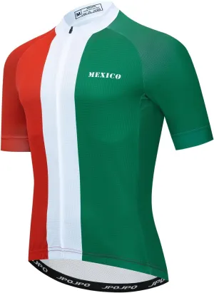 Men's Cycling Jersey Short Sleeve MTB Mountain Road Bike Shirt Summer Biking Top with 3 Rear Pockets Bicycle Clothing