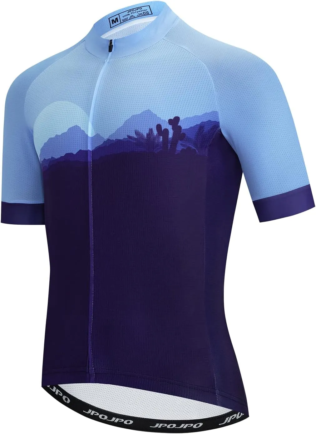 Men's Cycling Jersey Short Sleeve MTB Mountain Road Bike Shirt Summer Biking Top with 3 Rear Pockets Bicycle Clothing