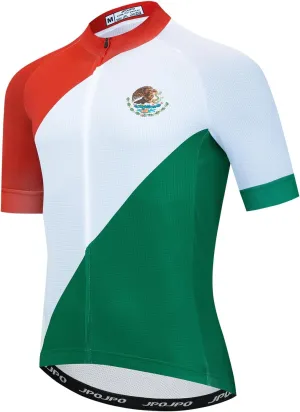 Men's Cycling Jersey Short Sleeve MTB Mountain Road Bike Shirt Summer Biking Top with 3 Rear Pockets Bicycle Clothing