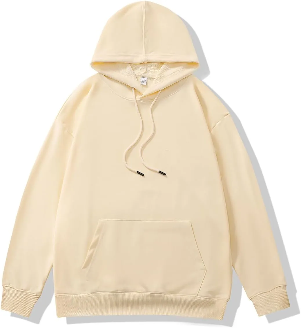 Men's Fleece Hoodie Pullover Long Sleeve Hooded Sweatshirt Drawstring Kangaroo Pocket Athletic Hoodies