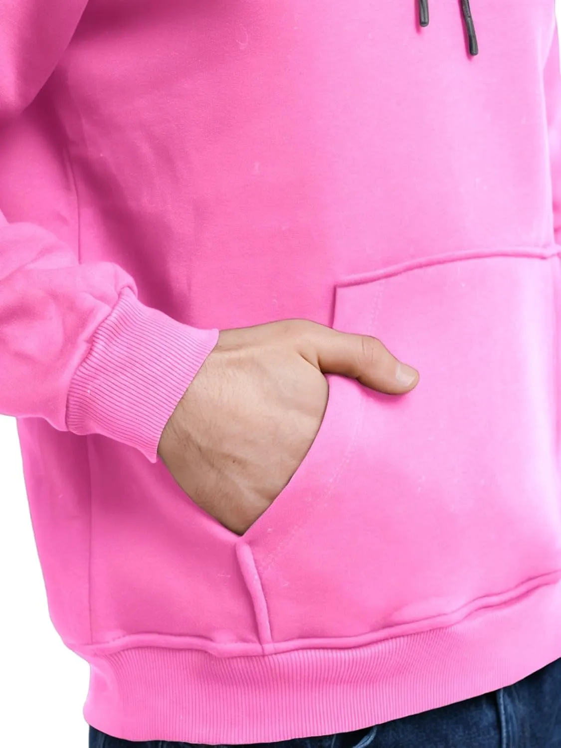 Men's Fleece Hoodie Pullover Long Sleeve Hooded Sweatshirt Drawstring Kangaroo Pocket Athletic Hoodies
