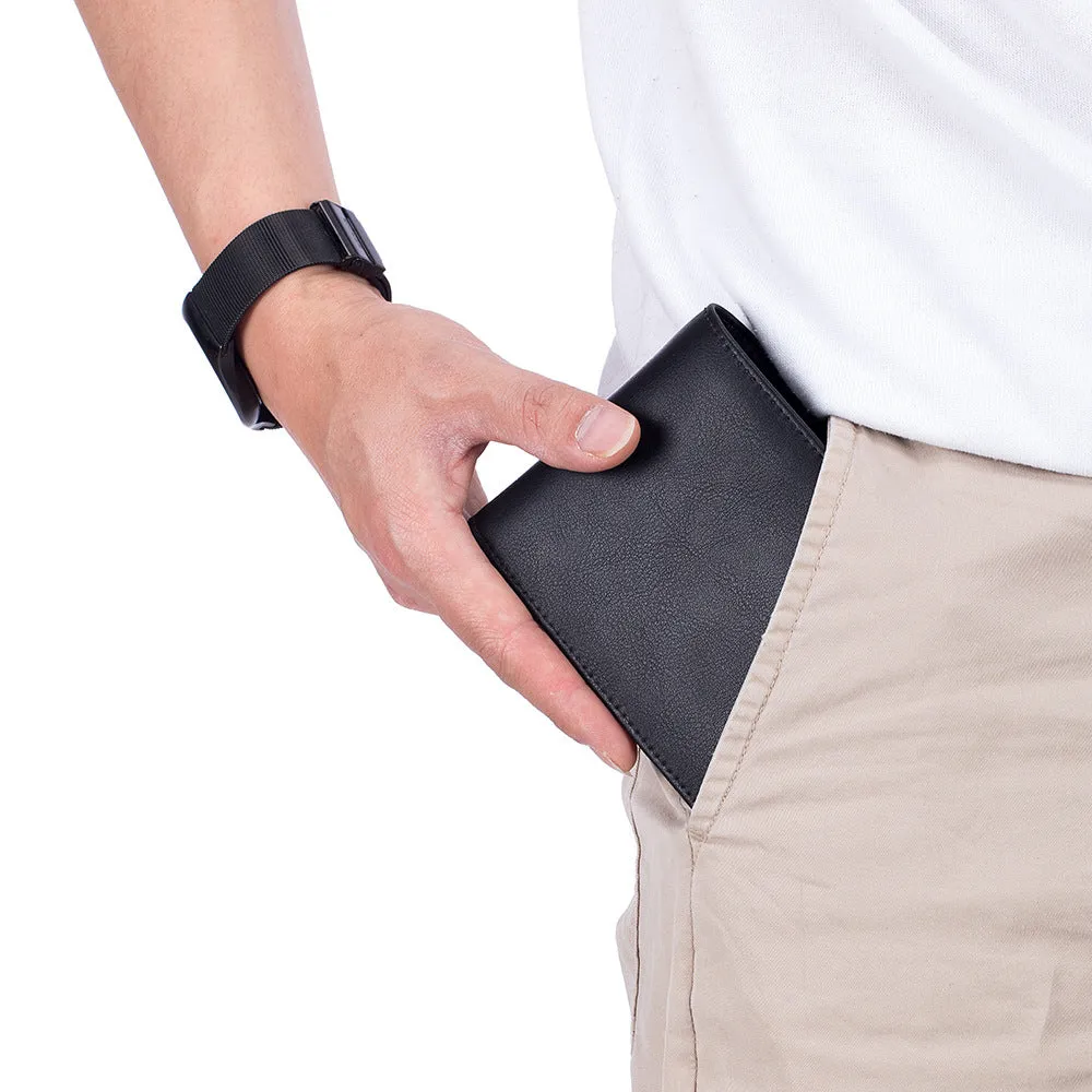 Men's Genuine Leather Short Soft Cowhide Trifold Men's Wallets