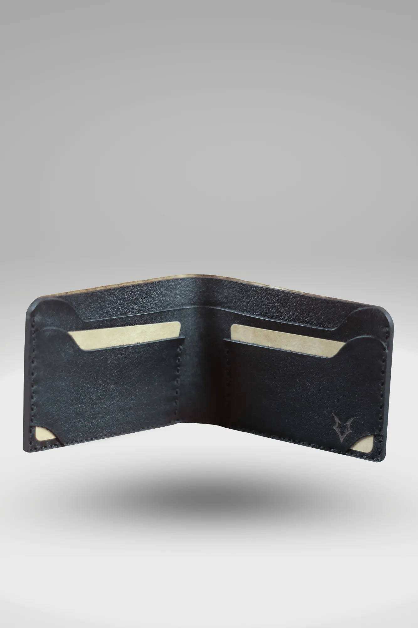 Men's Glossy Dark Brown Genuine Cowhide Leather Wallet With Crocodile Textured Finish | Bifold Hand-Made Leather Wallet