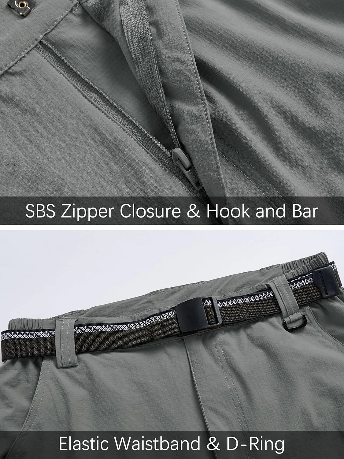 Men's Hiking Cargo Work Pants Lightweight Waterproof Quick Dry Camping Fishing Travel Outdoor Pants