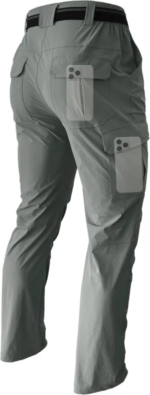Men's Hiking Cargo Work Pants Lightweight Waterproof Quick Dry Camping Fishing Travel Outdoor Pants