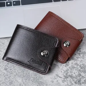 Men's Multiple Slots Man's Short Double Line Men's Wallets