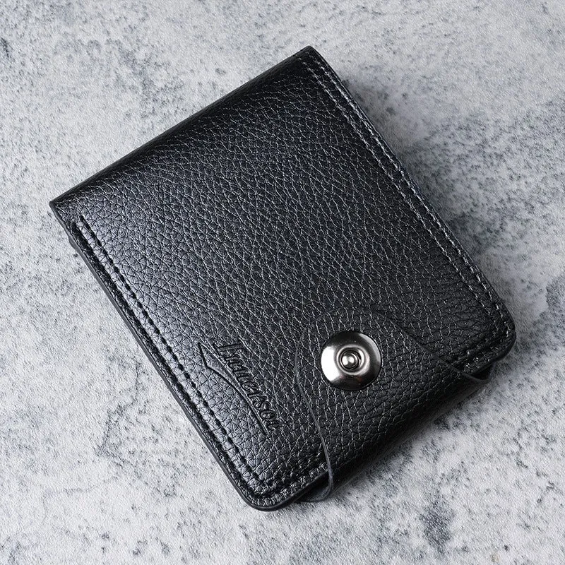 Men's Multiple Slots Man's Short Double Line Men's Wallets