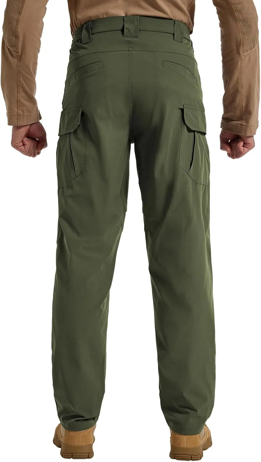 Men's Quick Dry Cargo Pants Water Resistant Tactical Pants Lightweight Stretch Outdoor Work Hiking Pants