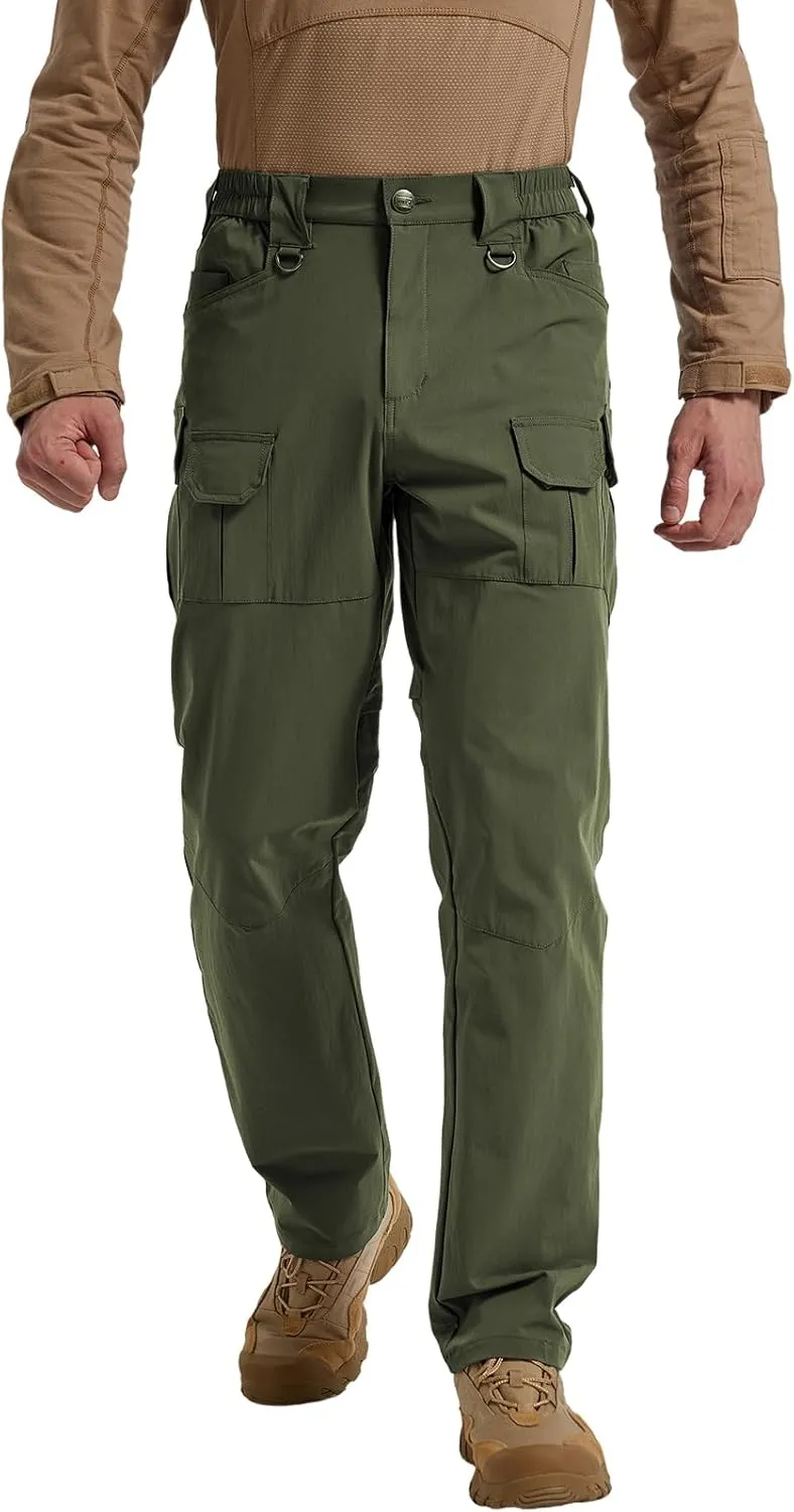 Men's Quick Dry Cargo Pants Water Resistant Tactical Pants Lightweight Stretch Outdoor Work Hiking Pants