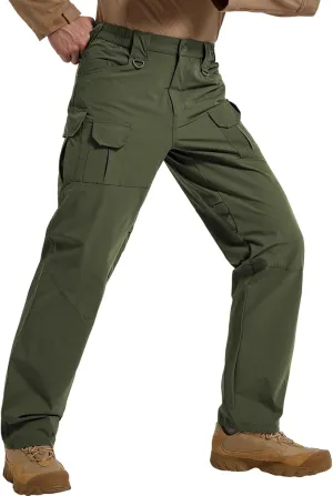 Men's Quick Dry Cargo Pants Water Resistant Tactical Pants Lightweight Stretch Outdoor Work Hiking Pants