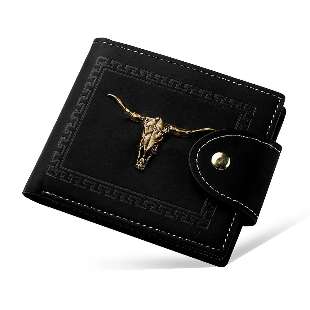 Men's Short Zipper Personalized Trend Male Men's Wallets