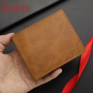 Men's Slouchy Horizontal Short Retro None Men's Wallets