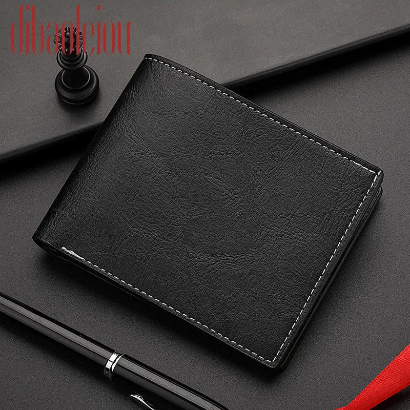 Men's Slouchy Horizontal Short Retro None Men's Wallets