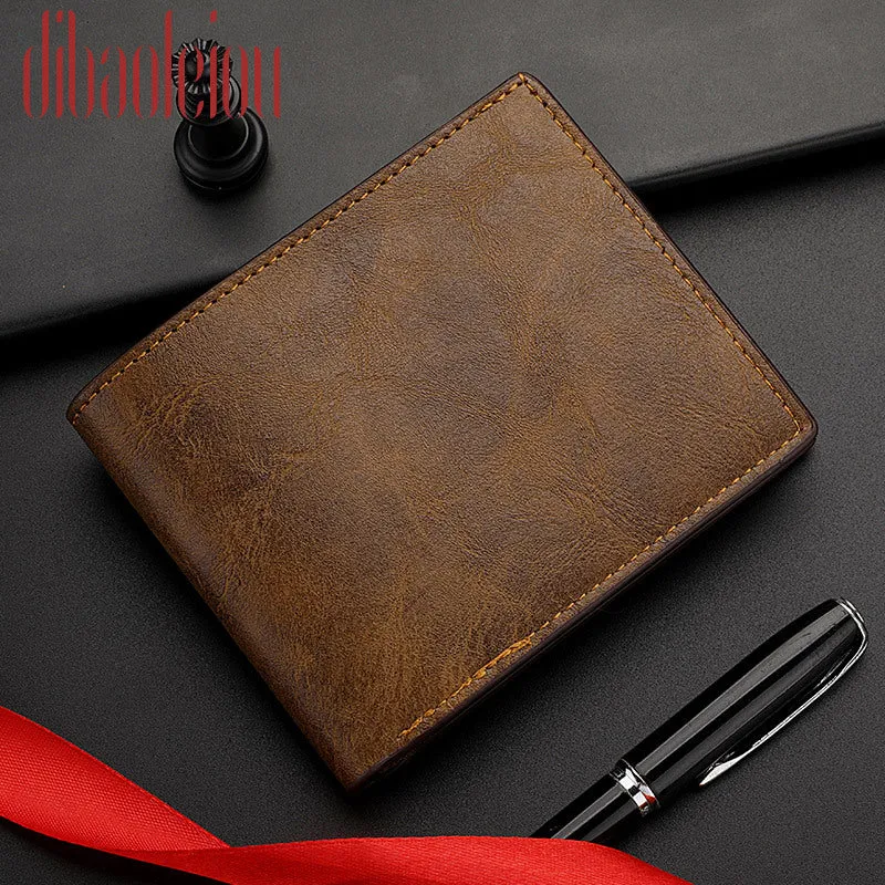 Men's Slouchy Horizontal Short Retro None Men's Wallets