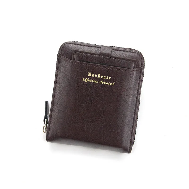 Men's Stylish Attractive Fashion Short Zipper Men's Wallets