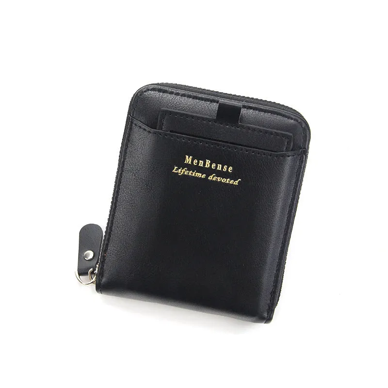 Men's Stylish Attractive Fashion Short Zipper Men's Wallets