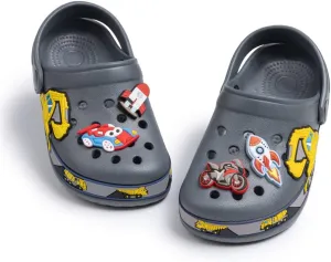 Miamooi Toddler Girls Boys Clogs Cute Cartoon Garden Water Clogs Little Kid Non-Slip Slides Indoor Outdoor Waterproof Beach Sandals Slip-on Beach Pool Shower Slippers Water Shoes
