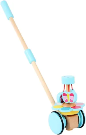 Milisten 1Pc Adjustable Cartoon Trolley for Fun Educational Plaything Encourages Fine Motor Skills Design for Engaging Playtime Present Random Color