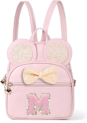 Mini Backpack for Girls Bowknot Cute Leather Backpack Toddler Purse Birthday Gifts for Kids Girls