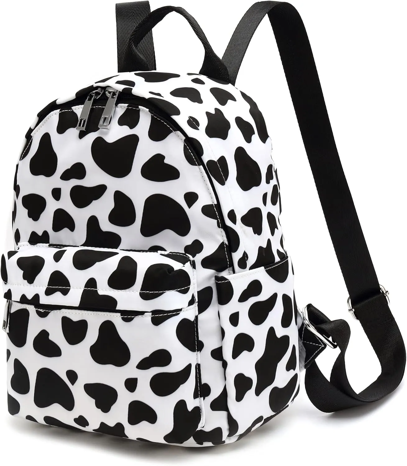 Mini Backpack Purse for Women Girls, Small Backpack for Teens Kids School Travel (Cow Print)