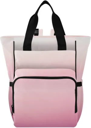 Minimalist Pink Multi function Waterproof Diaper Bag,Portable Travel Diaper Back Pack Large Capacity with Insulated Pockets and Stroller Straps,Diaper Bags For Baby Girl Boy
