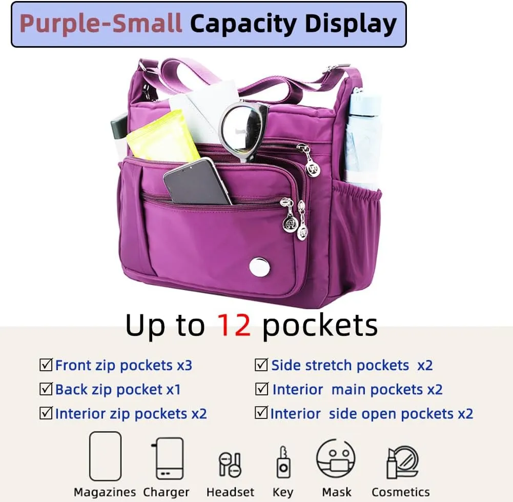 MINTEGRA Women Shoulder Handbag Roomy Multiple Pockets Bag Ladies Crossbody Purse Fashion Tote Top Handle Satchel