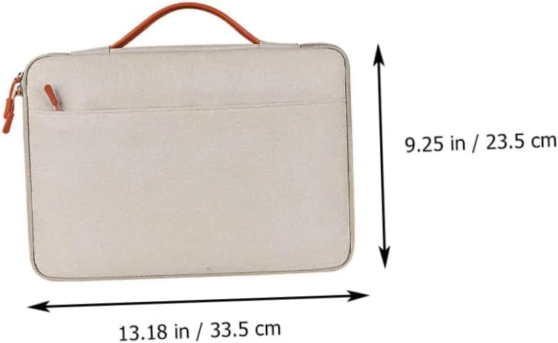 Mipcase Khaki Laptop Tote Laptops Computers Waterproof New Fabric Fashion Laptop Sleeve Bag Laptop Storage Pouch