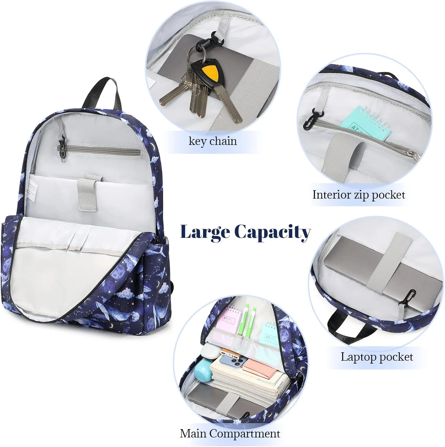 MIRLEWAIY 15.7 inch Kids Travel Backpack for School Girls Elementary, Cactus
