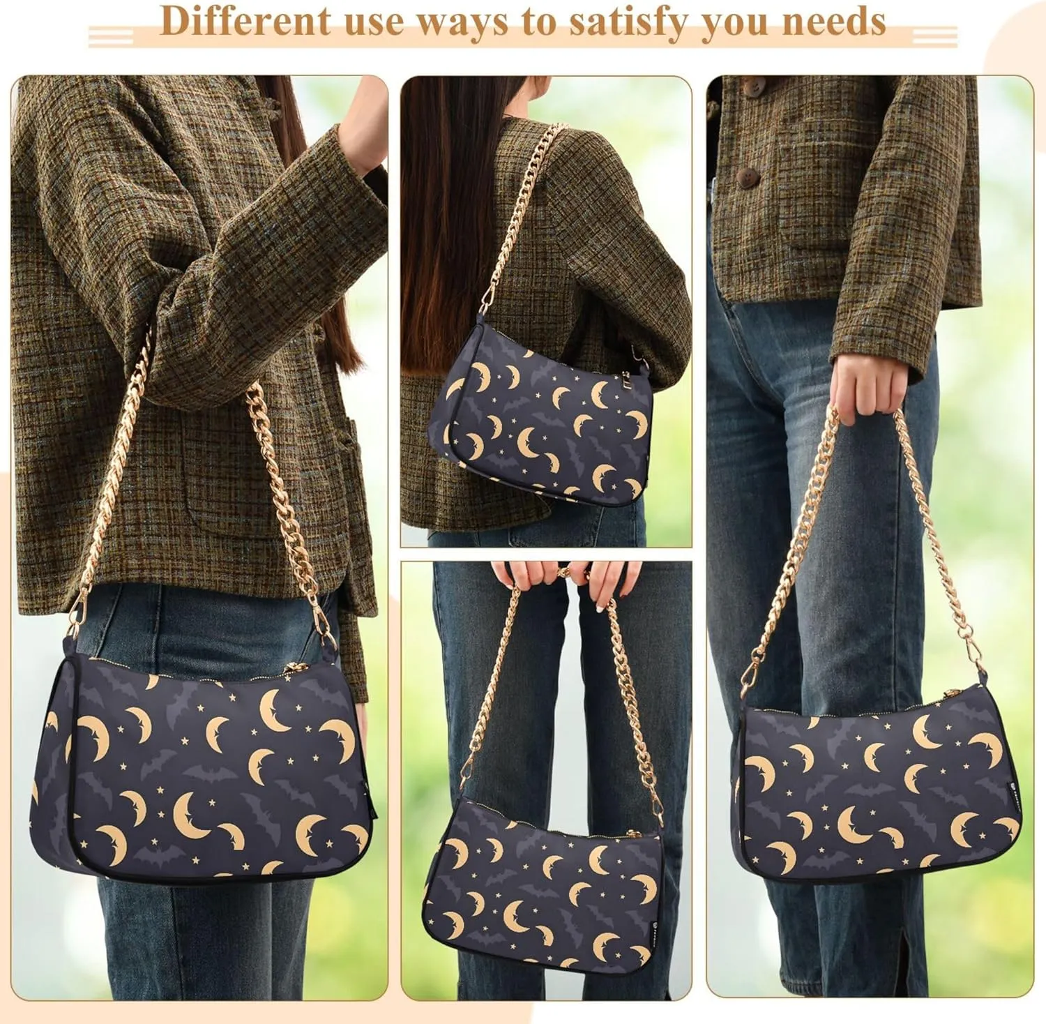 MNSRUU Handbag Purses for Women Line Chain Shoulder Bag