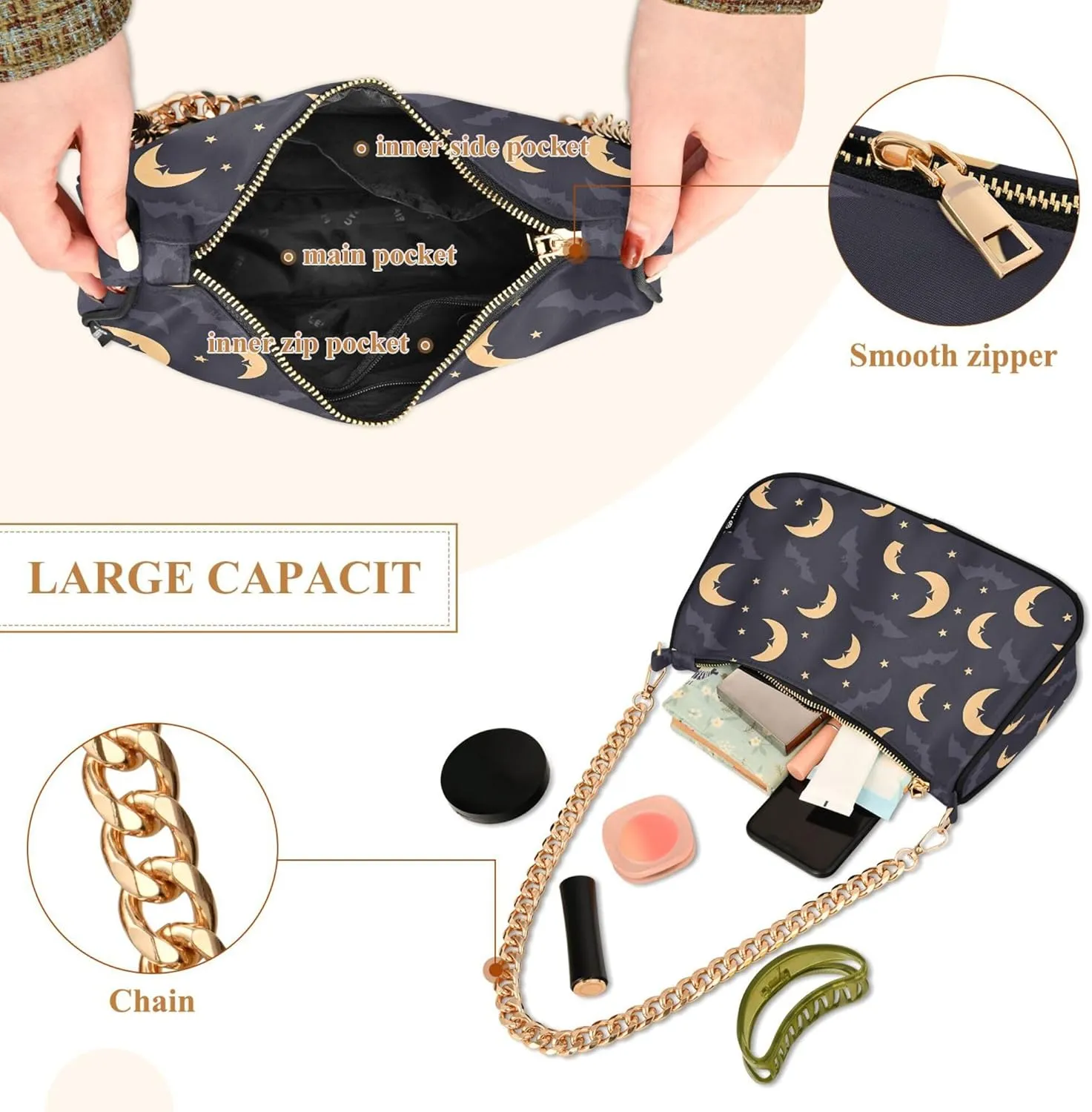 MNSRUU Handbag Purses for Women Line Chain Shoulder Bag