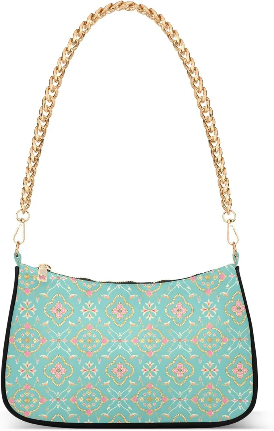 MNSRUU Handbag Purses Women Black Checkered Chain bag