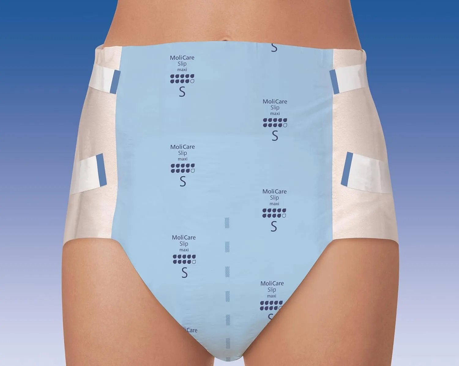 Molicare Slip Maxi Adult Incontinence Diaper - Size: Medium, Plastic Backed Adult Diaper, Moderate Absorbency Leak Protection, Unisex for Women and Men (Medium, 56 Count)