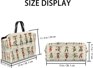 Mom Bag Diaper Bag Tote Large Stroller Organizer Bag Travel Duffel Bag Abstract Egyptian Tribe Patterns Mommy Leisure Baby Shower Bags for Hospital Weekend Overnight Bags Women Toddler