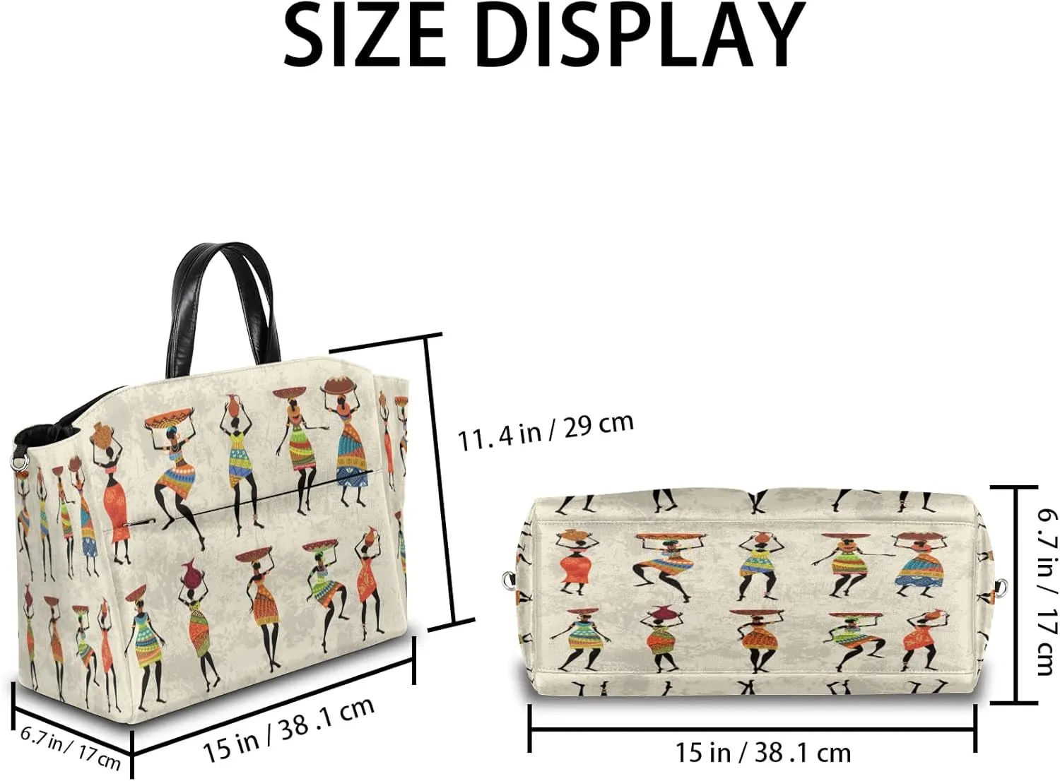 Mom Bag Diaper Bag Tote Large Stroller Organizer Bag Travel Duffel Bag Abstract Egyptian Tribe Patterns Mommy Leisure Baby Shower Bags for Hospital Weekend Overnight Bags Women Toddler