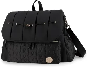 MOMIGO Baby Diaper Bag Backpack - Large Size Multifunction Travel Back Pack for Mom, Fashion Classic Maternity Baby Changing Bags with Portable Changing Pad (Black)
