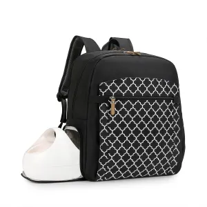 MOMIGO Breast Pump Backpack for Spectra S1,S2 for Working Moms - Diaper Bag Backpack With Laptop Sleeve, Large Capcity for Outdoor Travel (Black)