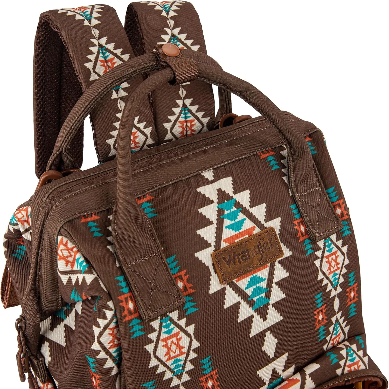 Montana West Wrangler Callie Diaper Bag Backpack with Stroller Straps Multifunction Baby Travel Bag WG2204-9110CF