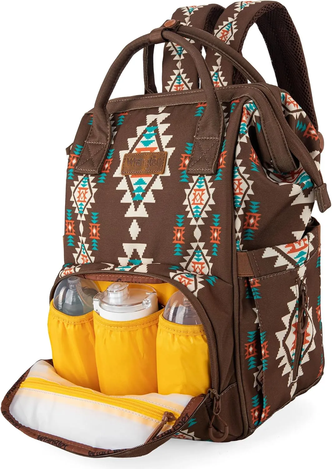 Montana West Wrangler Callie Diaper Bag Backpack with Stroller Straps Multifunction Baby Travel Bag WG2204-9110CF
