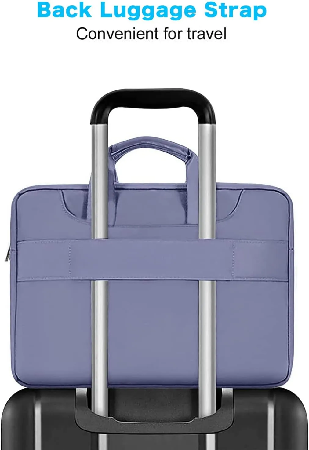 MOSISO 360 Protective Laptop Shoulder Bag Compatible with MacBook Air 15 M4 A3241 M3 A3114 M2 A2941/Pro 16 inch M4 M3 M2 M1, 15-15.6 inch Notebook,Matching Color Sleeve with Belt, Lavender Gray