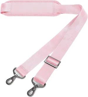 MOSISO 56 inch Shoulder Strap, Adjustable Thick Soft Universal Replacement Non-Slip Fit Padded with Metal Swivel Hooks for Laptop Shoulder Bag/Laptop Messenger Bag/Crossbody Bag, Rose Quartz