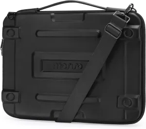 MOSISO Hard Shell Laptop Case Sleeve, 15.6 inch Computer Bag Compatible with MacBook, HP, Dell, Lenovo, Asus, Notebook, 16 inch Abstract Geometric Waterproof Carrying Case Bag with Strap, Black