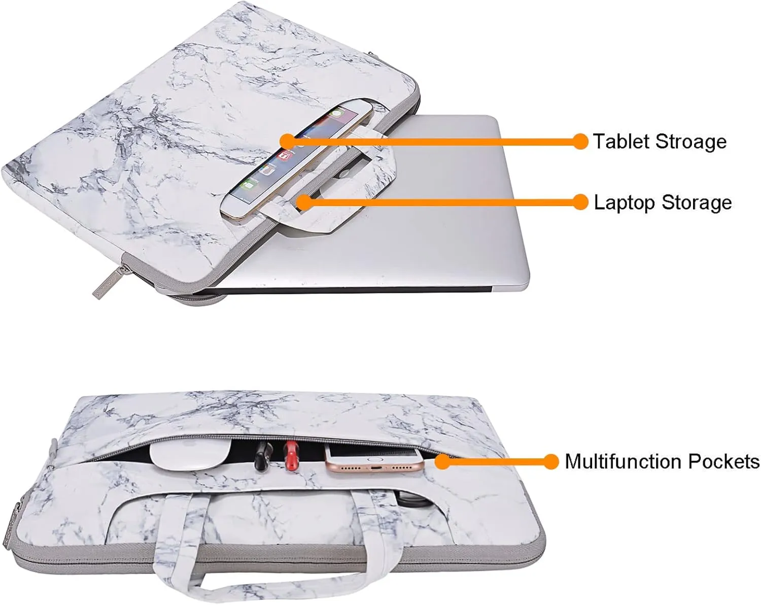 MOSISO Laptop Shoulder Bag Compatible with MacBook Pro 16 inch 2023-2019 M3 A2991 M2 A2780 M1 A2485 A2141/Pro Retina 15 A1398, 15-15.6 inch Notebook, Painting Marble Carrying Briefcase Sleeve Case