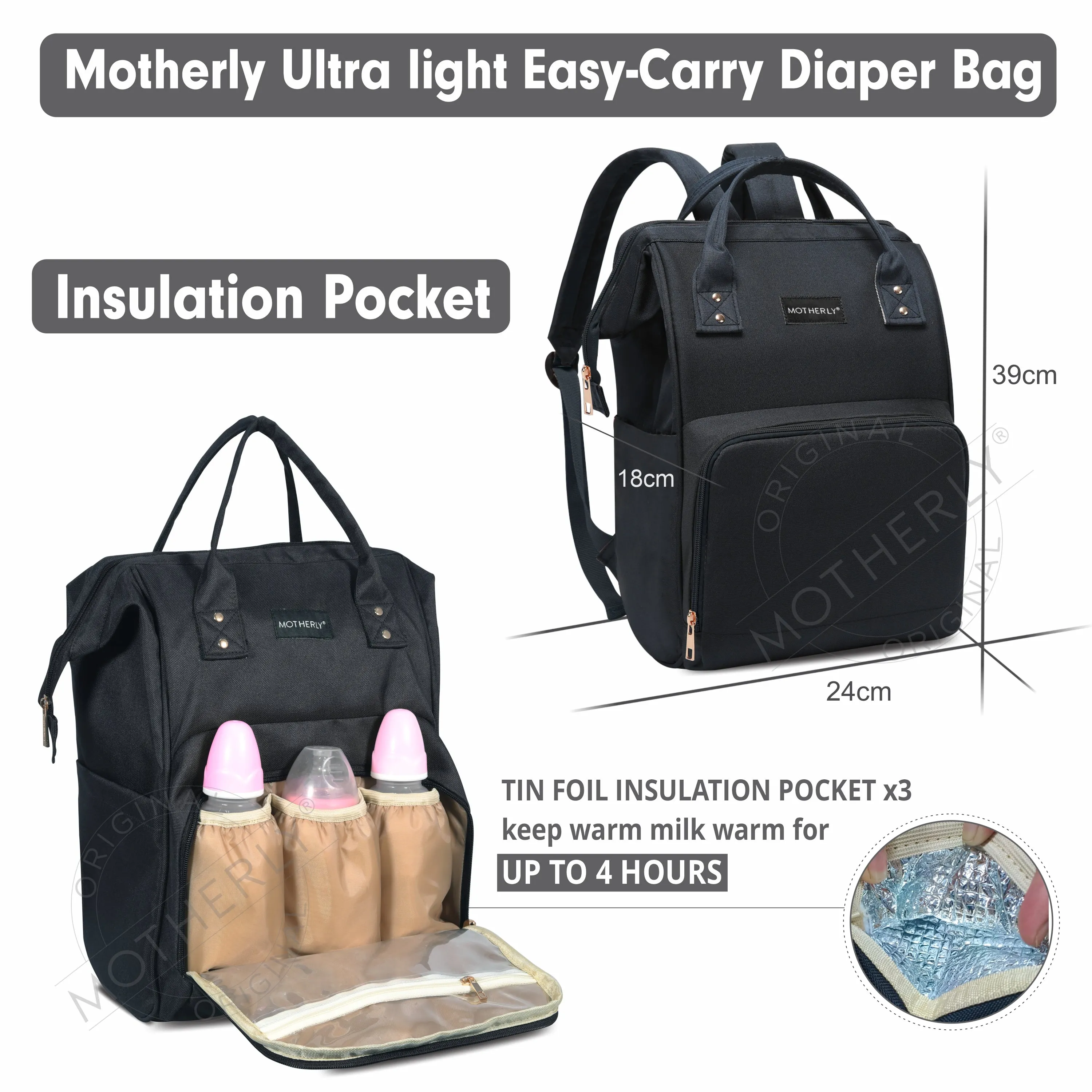 Motherly diaper bags for mothers bag for travel