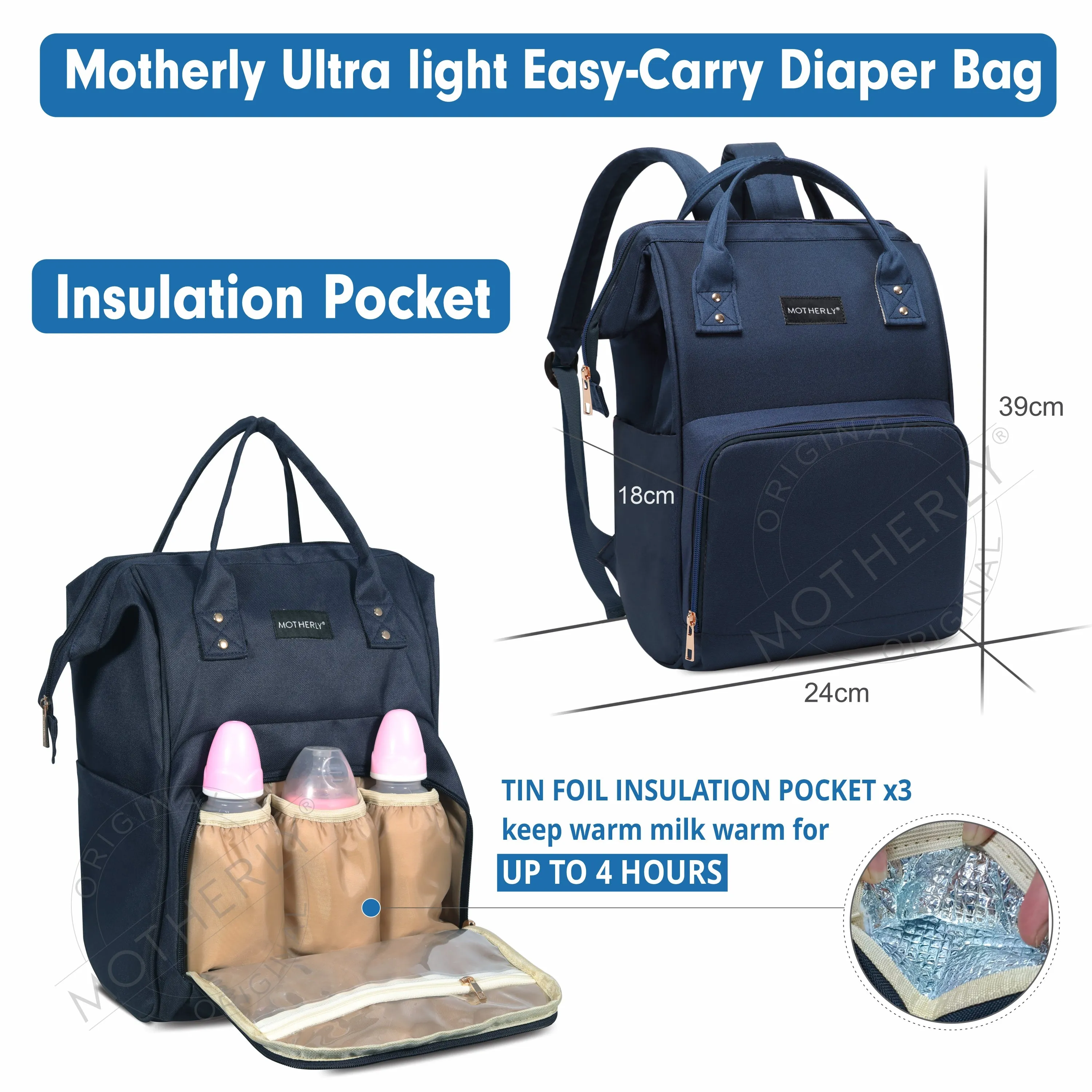 Motherly diaper bags for mothers bag for travel