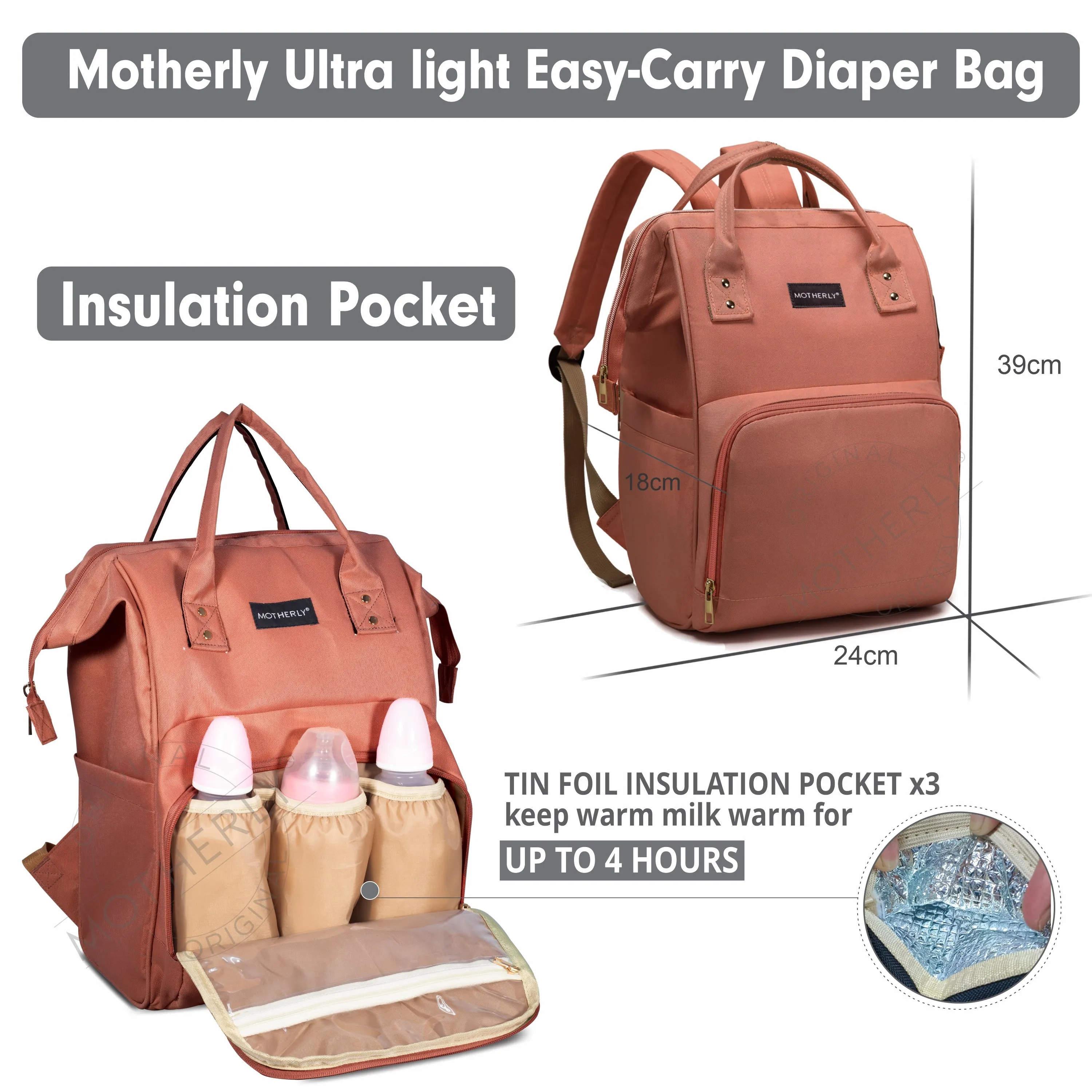 Motherly diaper bags for mothers bag for travel